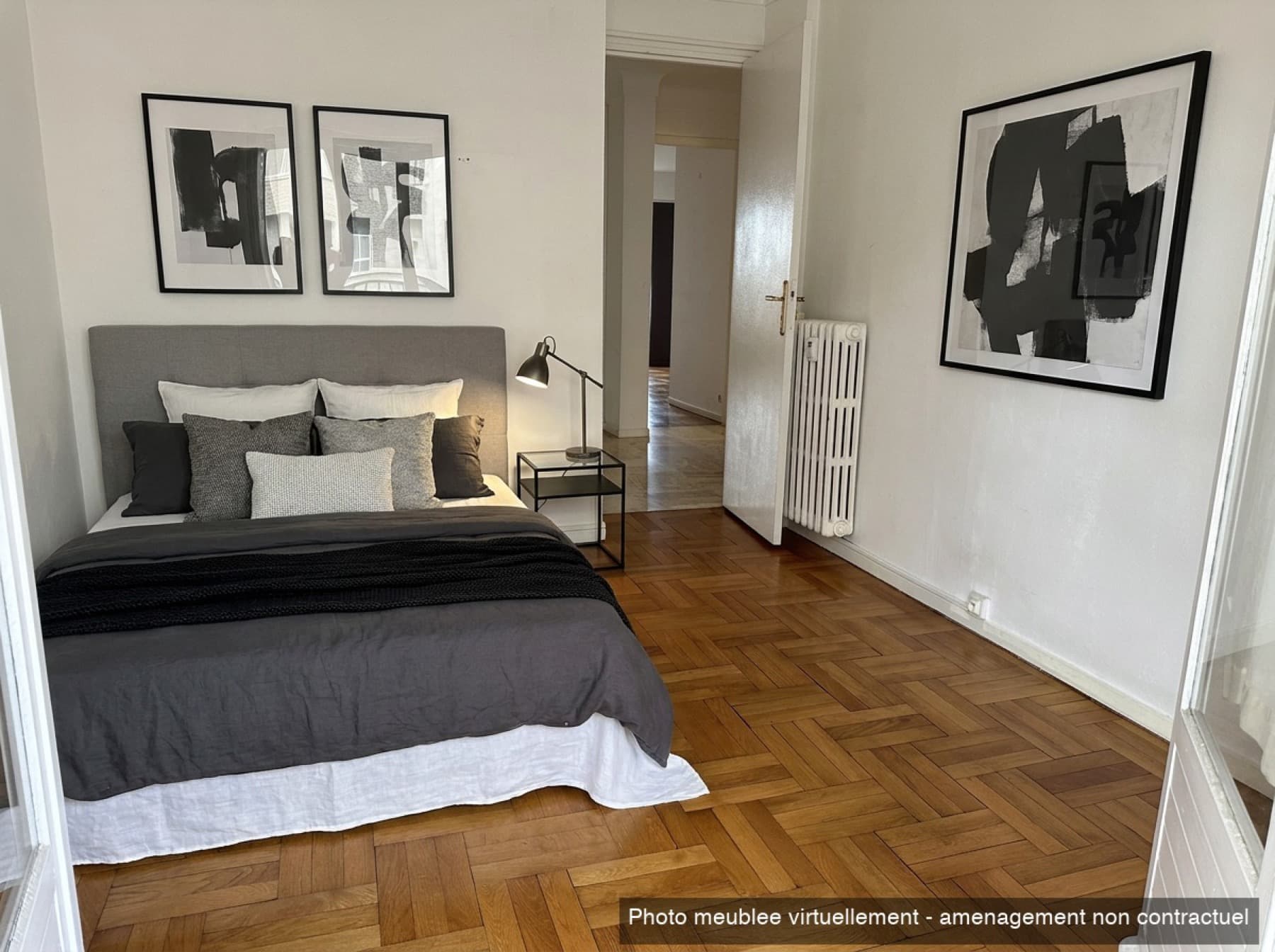 Deuxième chambre meublée virtuellement