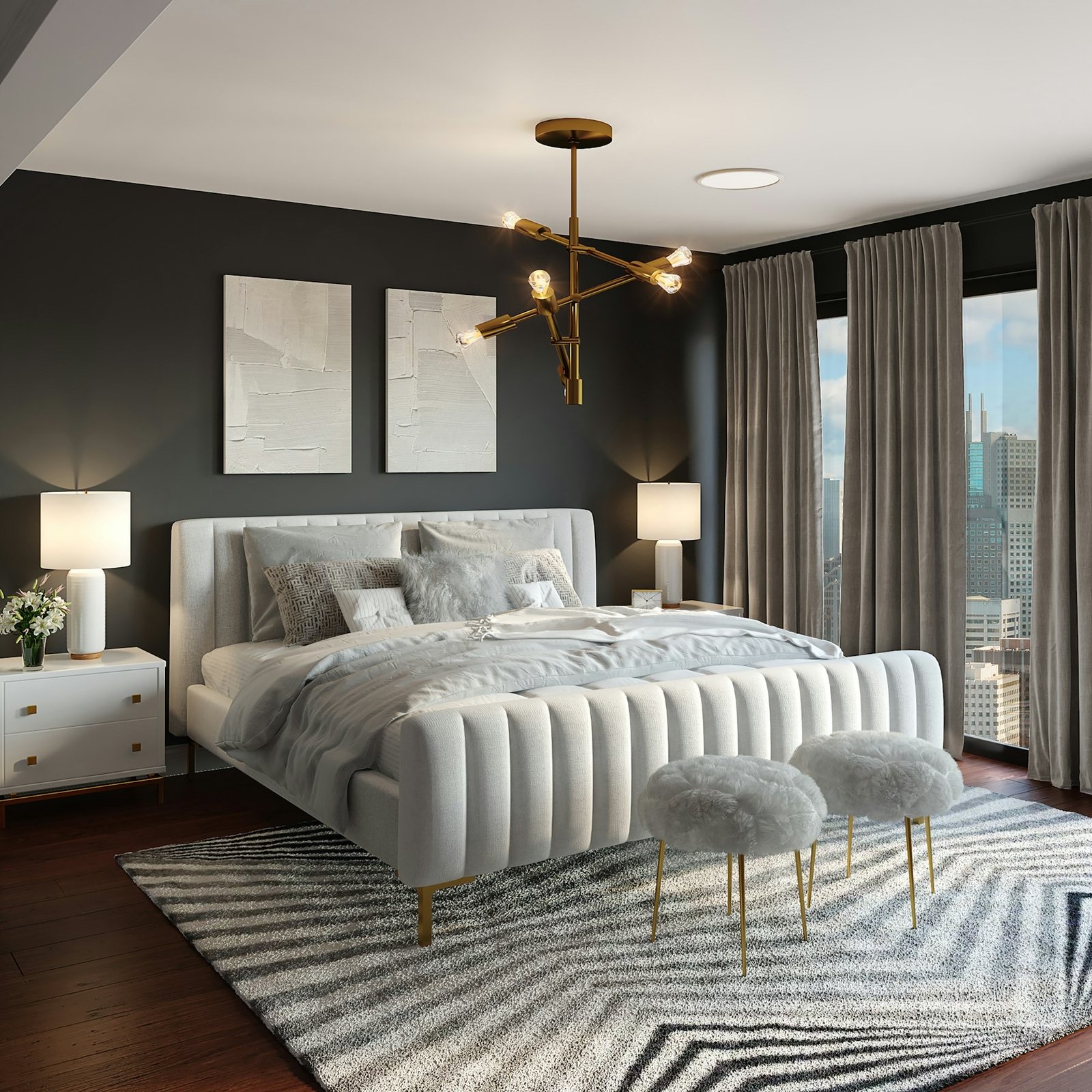 Chambre principale du mas